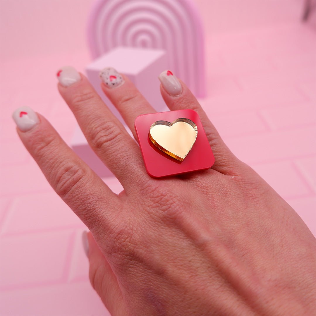 Square Heart - Pinktage Arts and Crafts