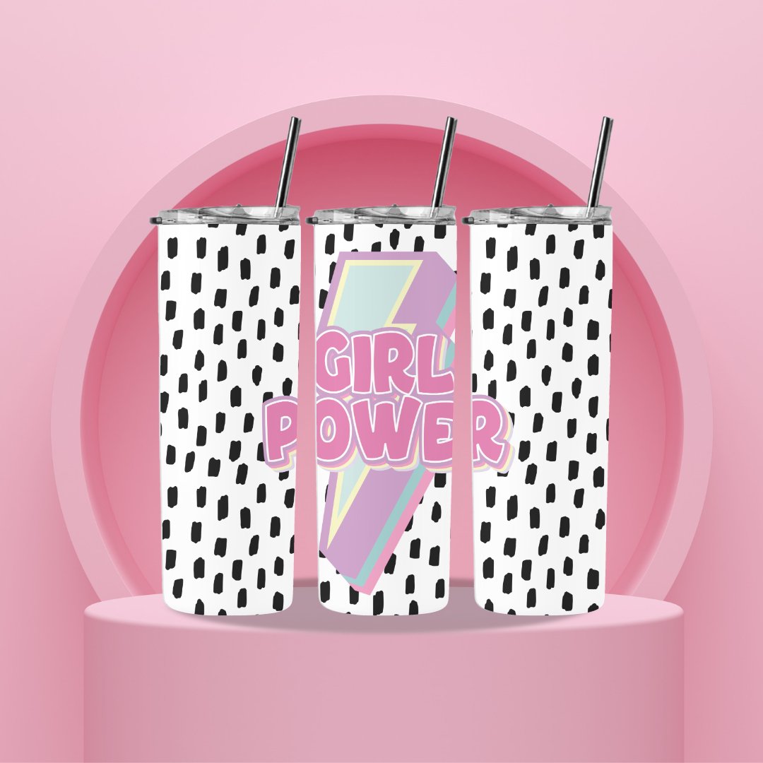 Tumbler Girl Power - Pinktage Arts and Crafts
