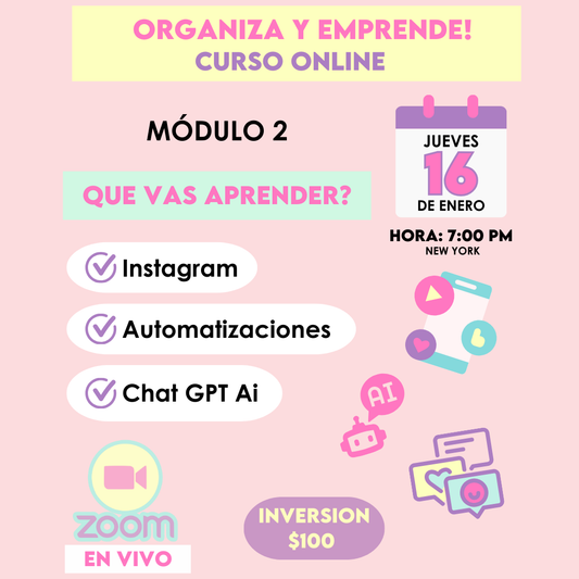 Curso Online Organiza y Emprende Módulo 2