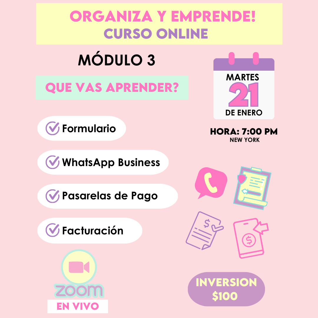 Curso Online Organiza y Emprende Módulo 3