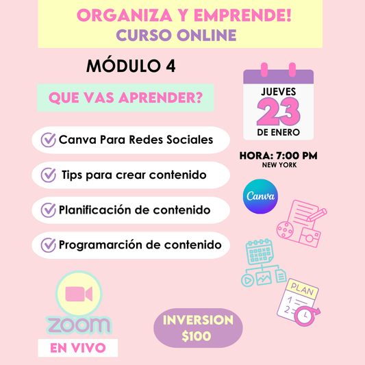 Curso Online Organiza y Emprende Módulo 4