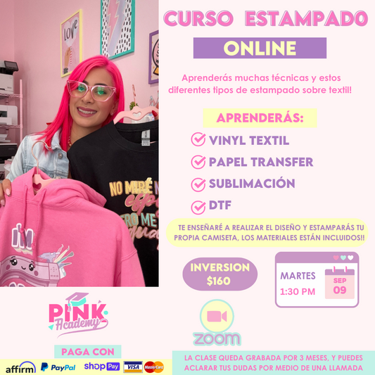 Curso Online de Estampado de Camisetas