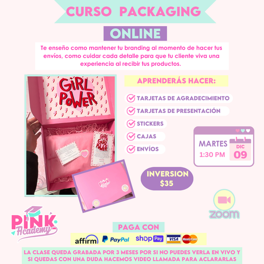 Curso Online Packaging