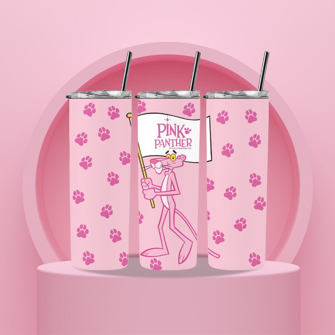 Tumbler Pink Panther - Pinktage Arts and Crafts